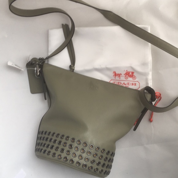 Coach Handbags - NWT Coach Mini Duffle Bag Purse Olive Grey